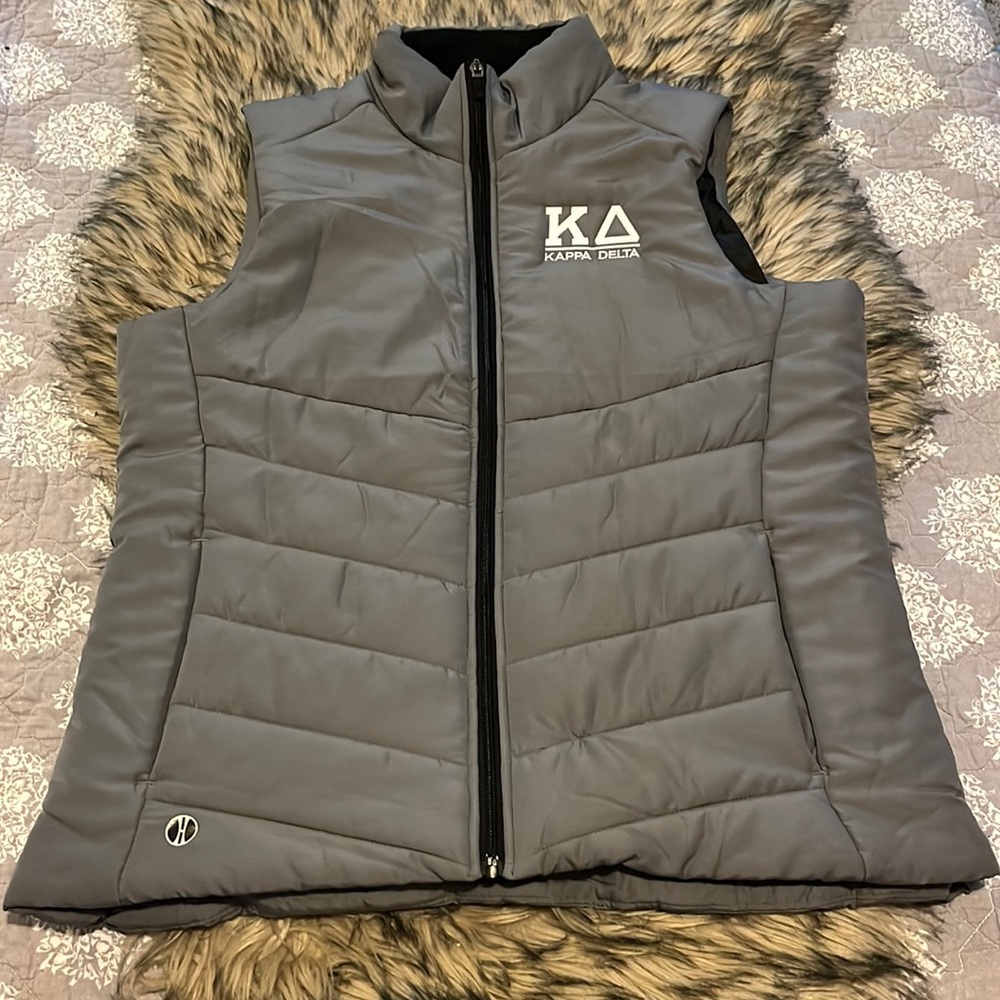 KD ( Kappa Delta) gray vest size Large